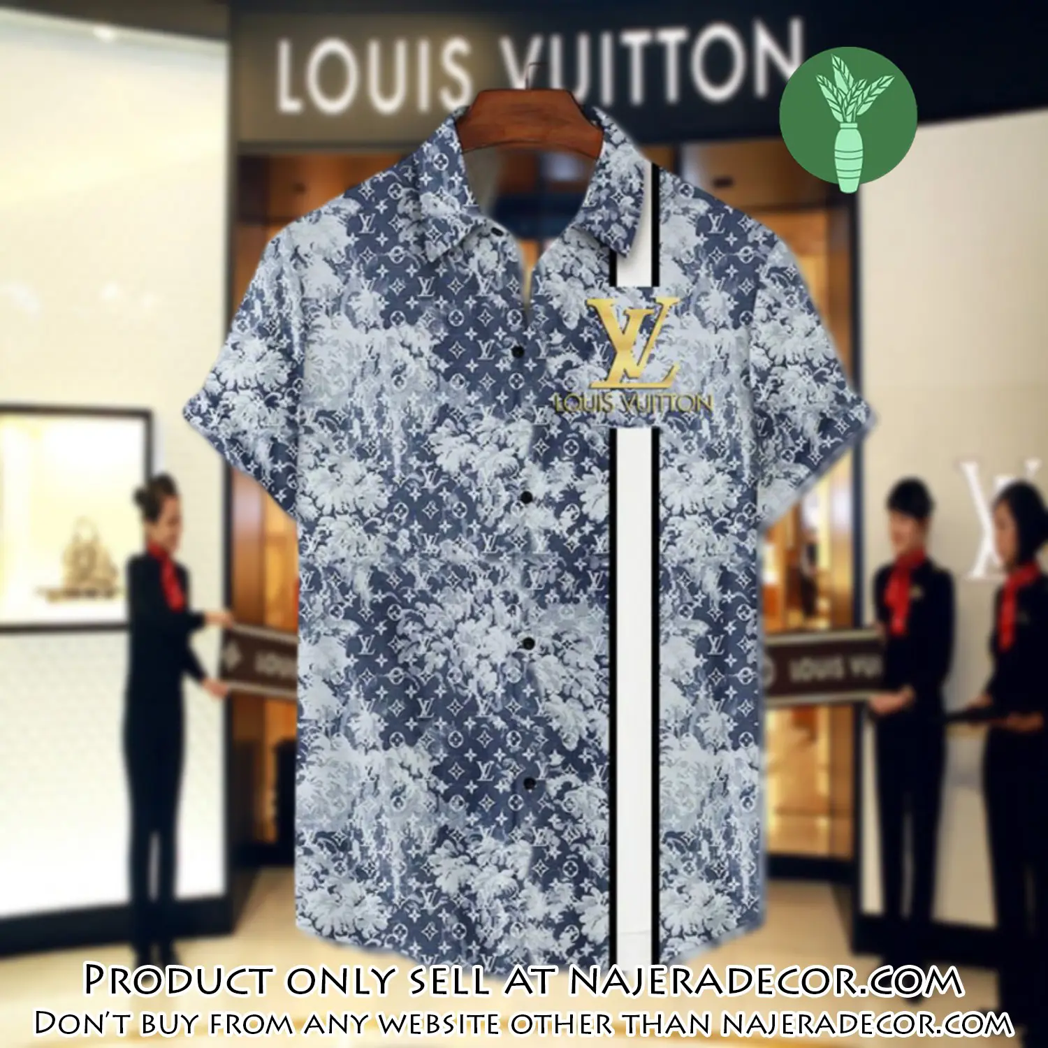 Lv louis vuitton luxury hawaiian shirt & short set lhs1187 njr2249205